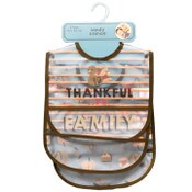 Wholesale - 3pk THANKFUL BIBS - PEVA C/P 48, UPC: 191655303704